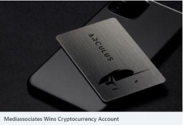 Mediassociates Wins Cryptocurrency Account 