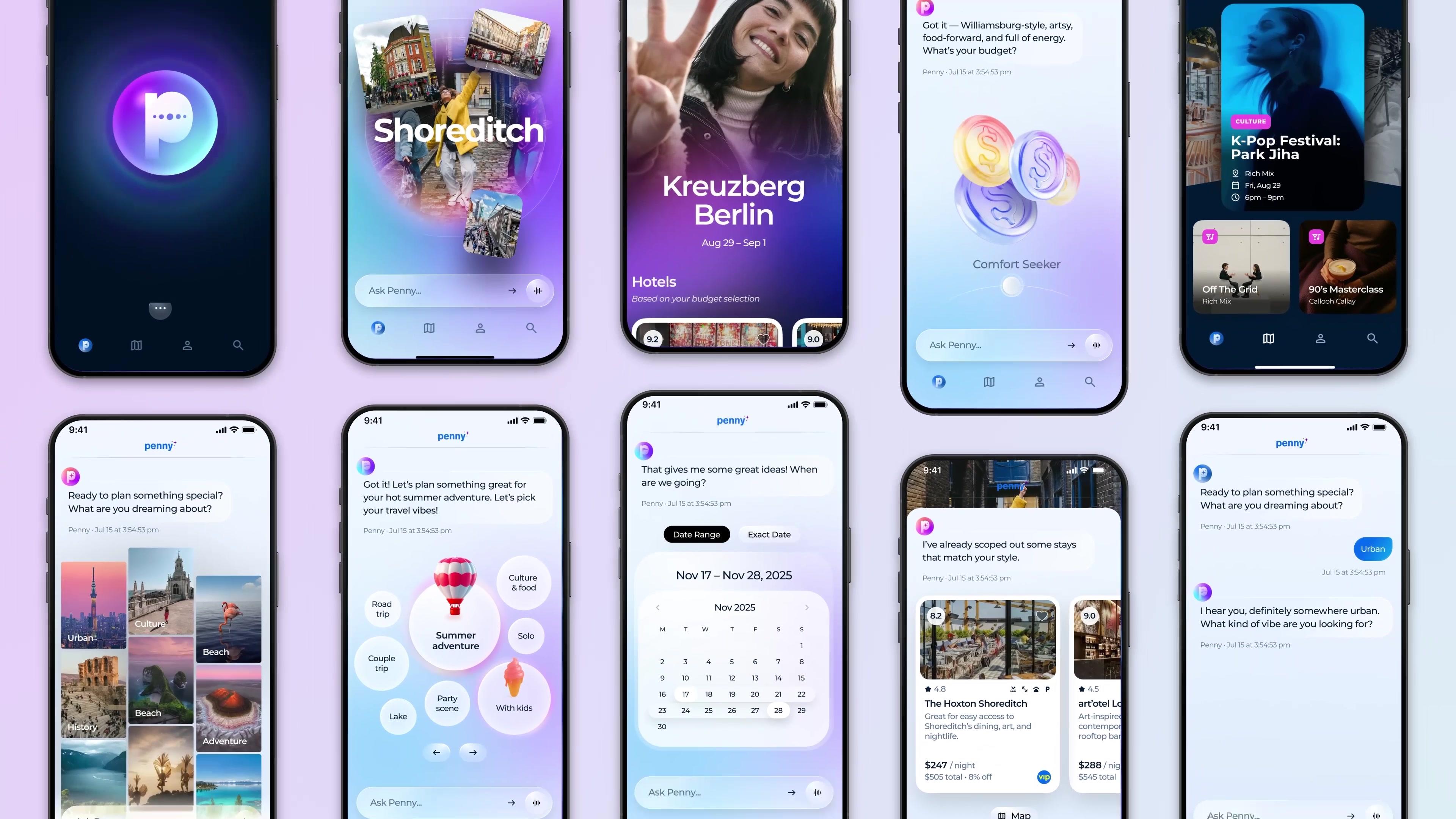 Priceline Penny — AI Brand Identity & Motion Design
