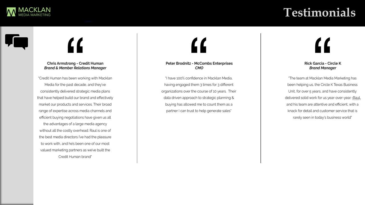 Macklan Media - Agency Compile