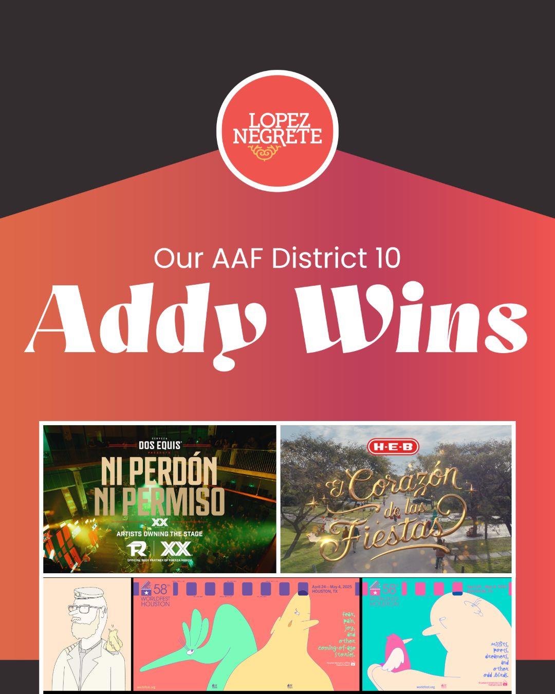 Lopez Negrete Communications Wins Best of Show and Mosaic Champion Honors at AAF District 10 Awards