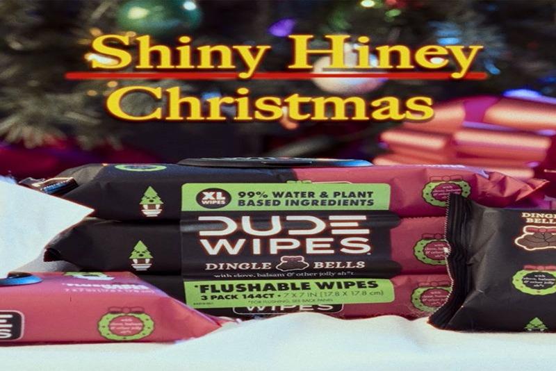 DUDE Wipes Shiney Hiney Christmas