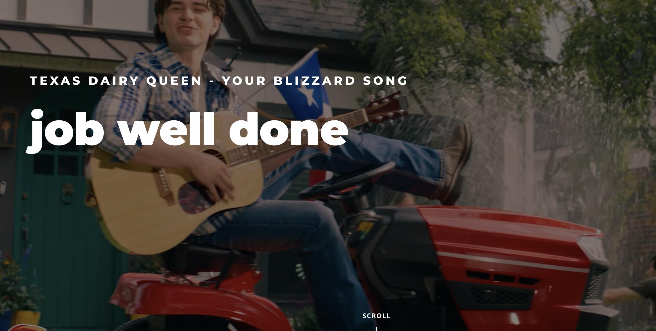 Texas Dairy Queen—Your Blizzard Song