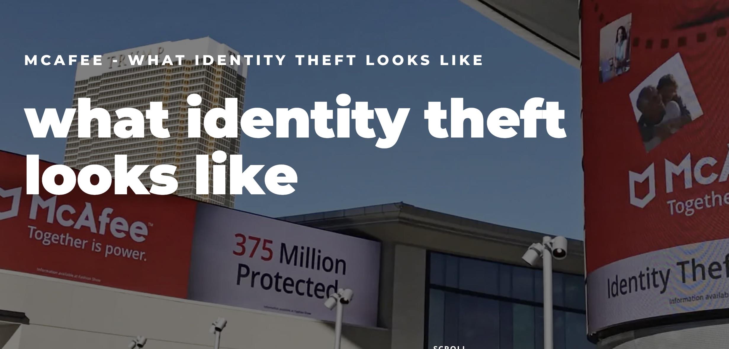 McAfee—What Identity Theft Looks Like