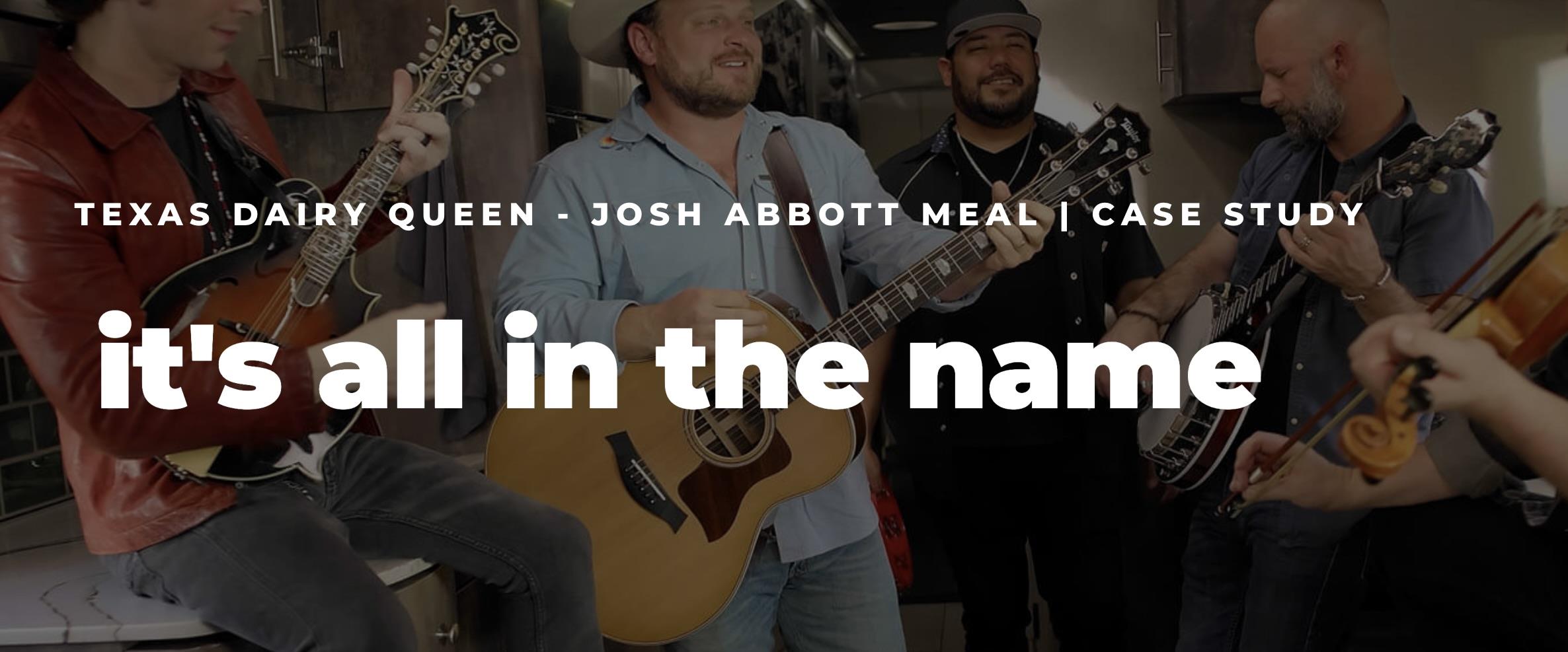 Texas Dairy Queen-Josh Abbott Meal