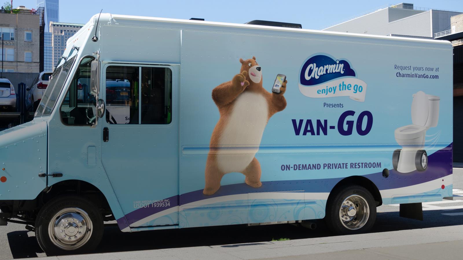 Introducing the first-ever on-demand mobile bathrooms with Charmin